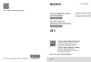 Sony ILCE 1 Instrucciones de operación Manualzz