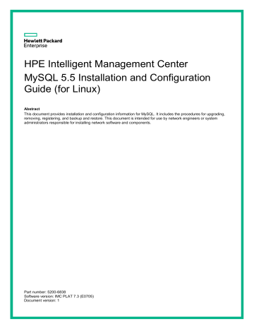 Aruba JF403AAE HPE Intelligent Management Center (IMC) Installation Guide | Manualzz Aruba JF403AAE HPE Intelligent Management Center (IMC) Installation Guide | Manualzz