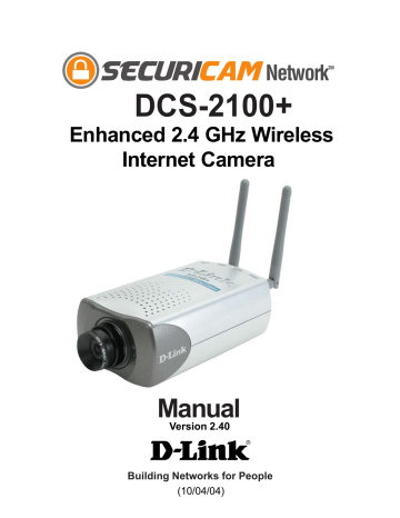 D-Link SECURICAM Network DCS-2100+ Manual | Manualzz D-Link SECURICAM Network DCS-2100+ Manual | Manualzz