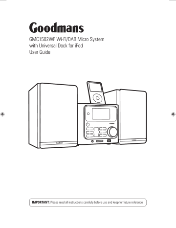 Goodmans GMC1502WF User Manual | Manualzz