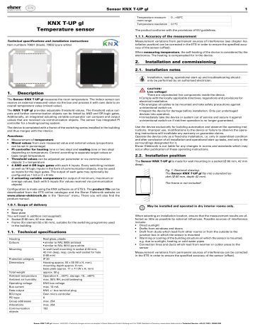 Elsner Knx T Up Gl Datasheet Manualzz