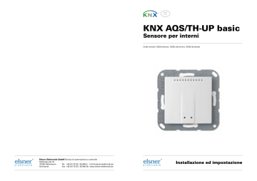 Elsner KNX AQS TH UP Basic E Manuale Utente Manualzz