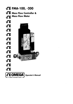 OMEGA FMA 100, 200 Operator's Manual