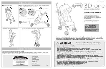 3d one convenience stroller