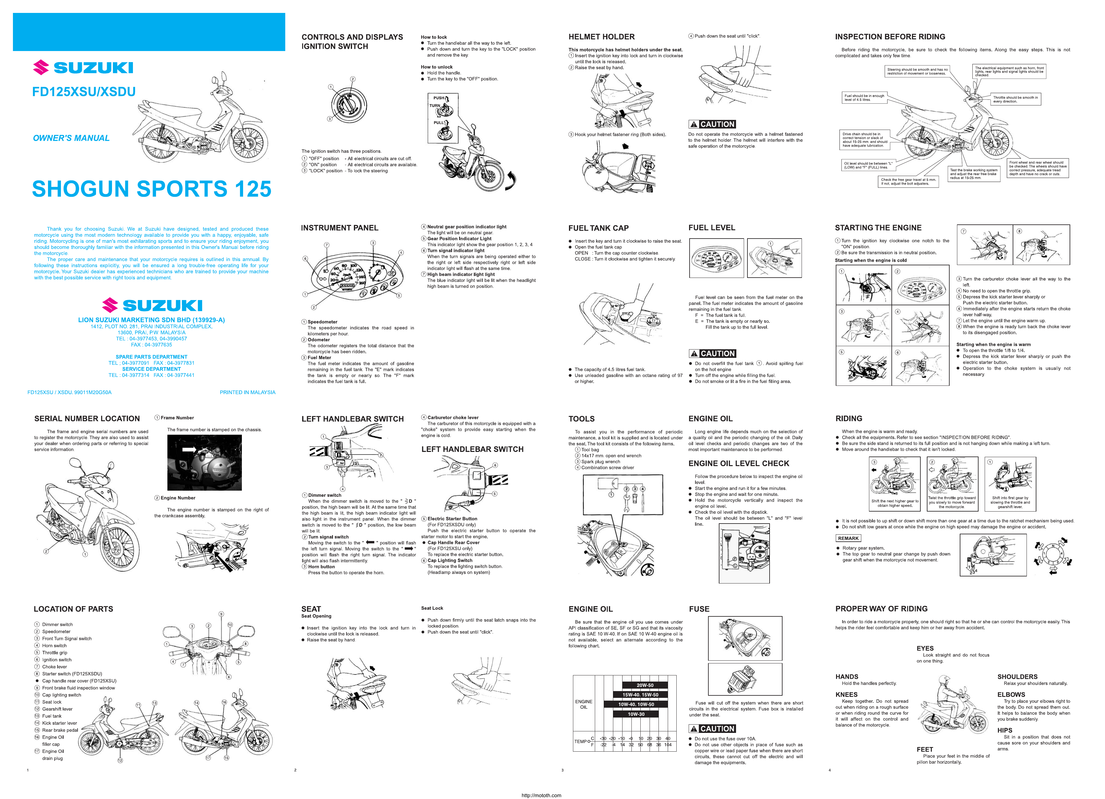Suzuki Shogun Instrukciya Po Ekspluatacii Ang Manualzz