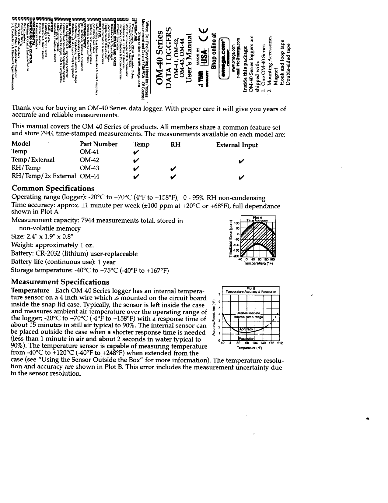 Omega Om 40 Series Owner S Manual Manualzz