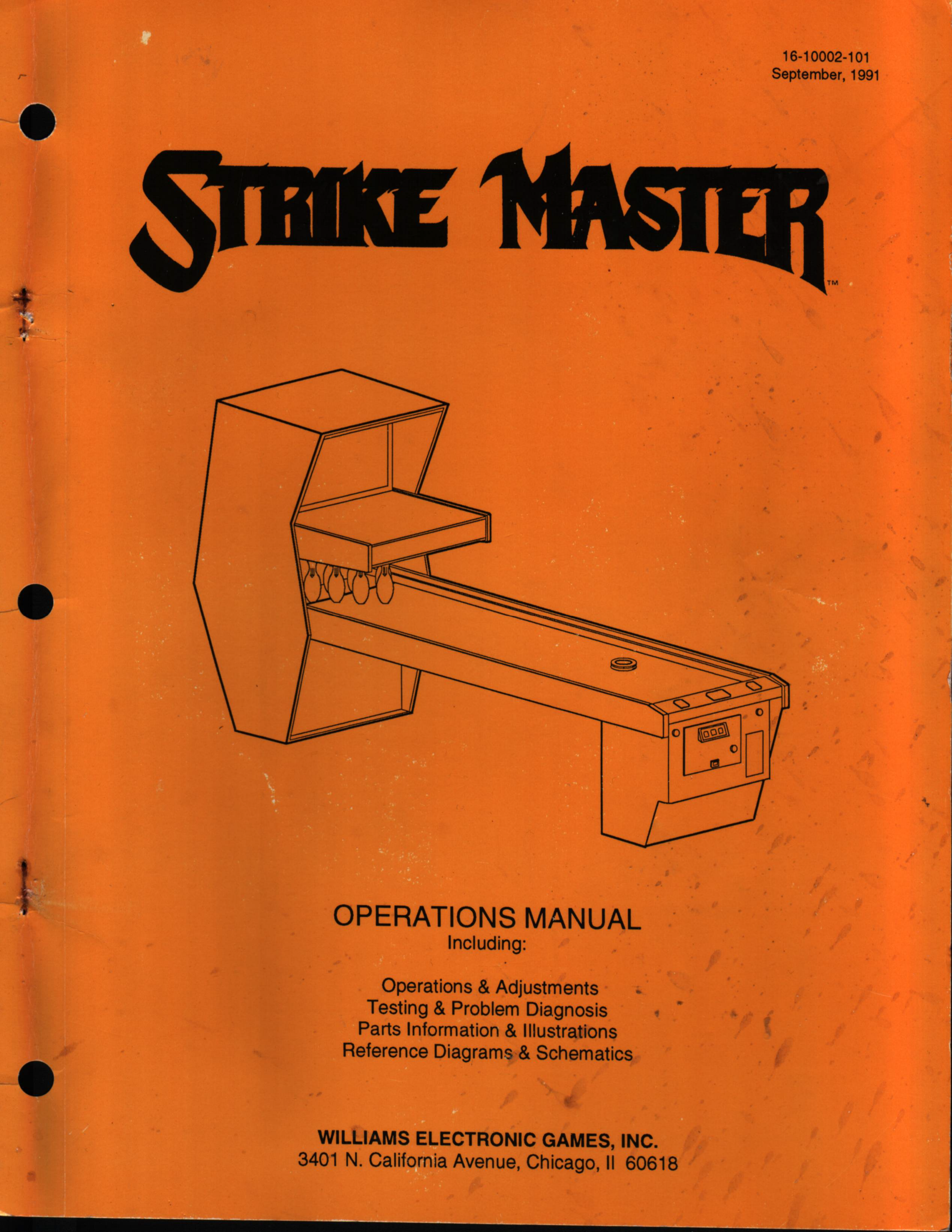 Williams Strike Master Shuffle Bowler Bowl Machine Game Manual Schematics