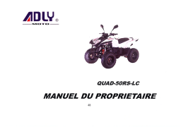 Manuel du Propriétaire ADLY 50 RS LIQUIDE