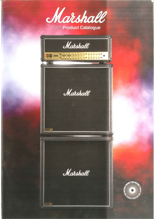 Marshall Amp Catalog 2007 Manualzz