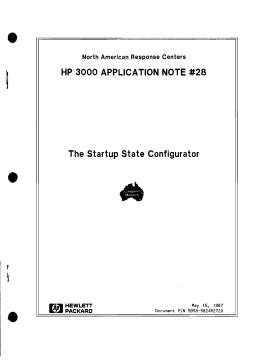 HP 3000 Startup Configurator App Note | AI Chat
