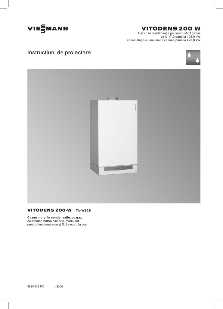 Centrale Termice In Condensatie Viessmann Vitodens 200 W Manualzz