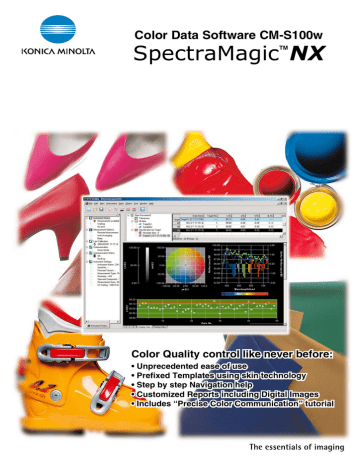Spectramagic Nx Cm S100w Colour Data Software Colour Management Tool Manualzz