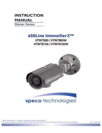 Manual for 650TVL Intensifier 3 Outdoor Bullet Camera w/ 2.8~12mm Lens | Manualzz