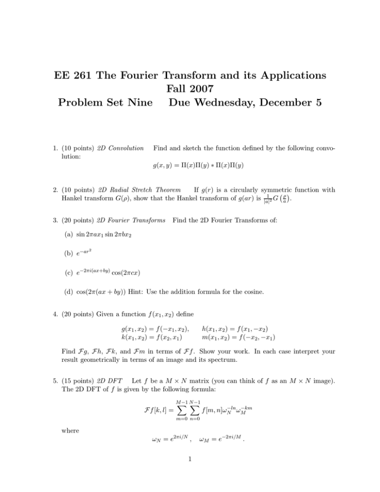 Ee 261 The Fourier Transform And Its Applications Fall 07 Manualzz