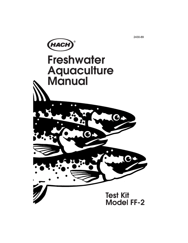 hach aquaculture test kit