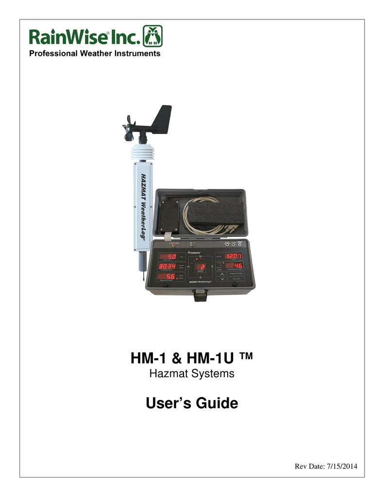 RainWise HM-1 Portable Weather Station - ENVIEQ