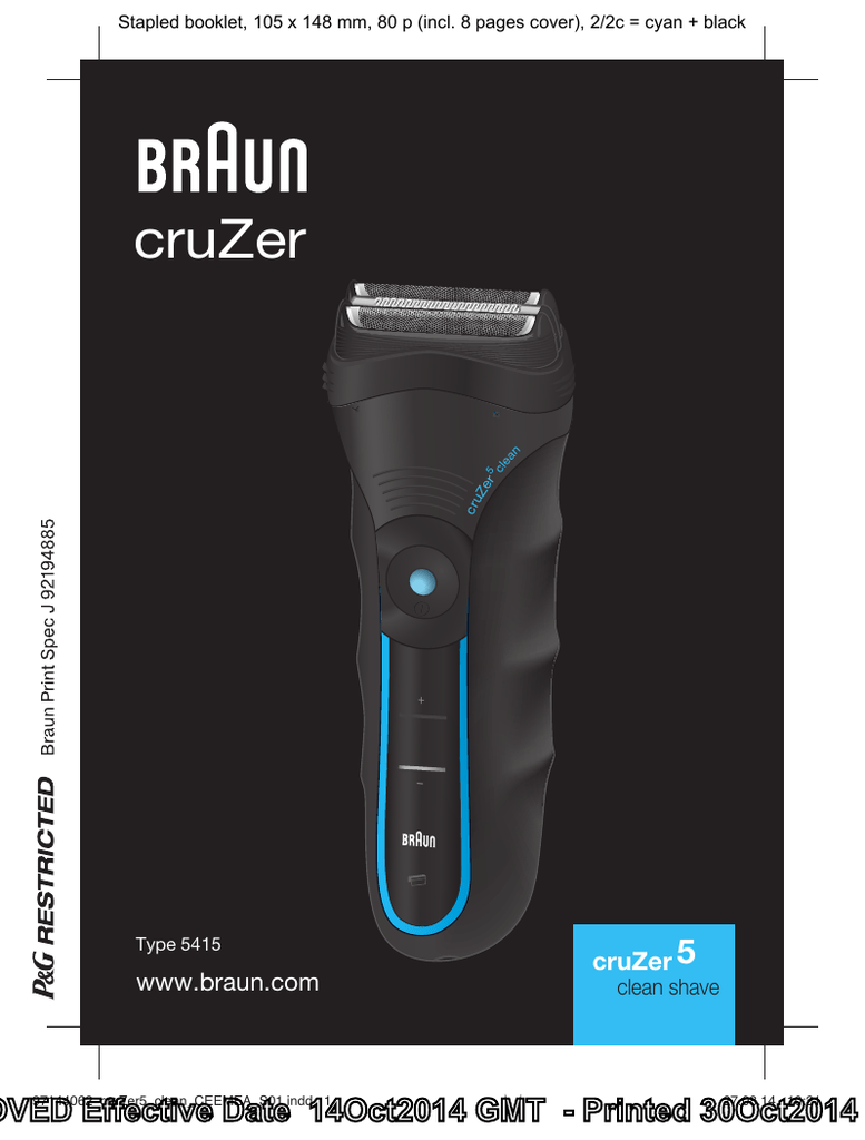 braun cruzer clean shave