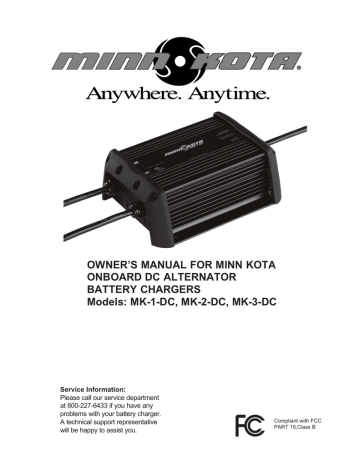 DC Alternator Charger Owners Manual | Manualzz