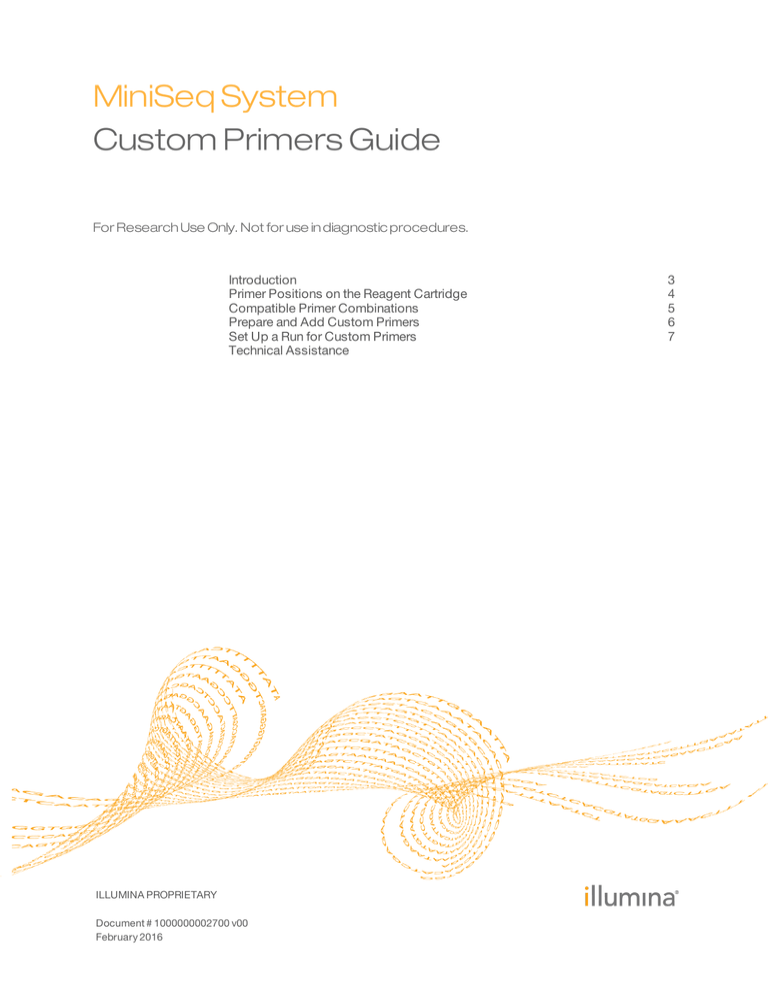 Miniseq System Custom Primers Guide V00 Manualzz