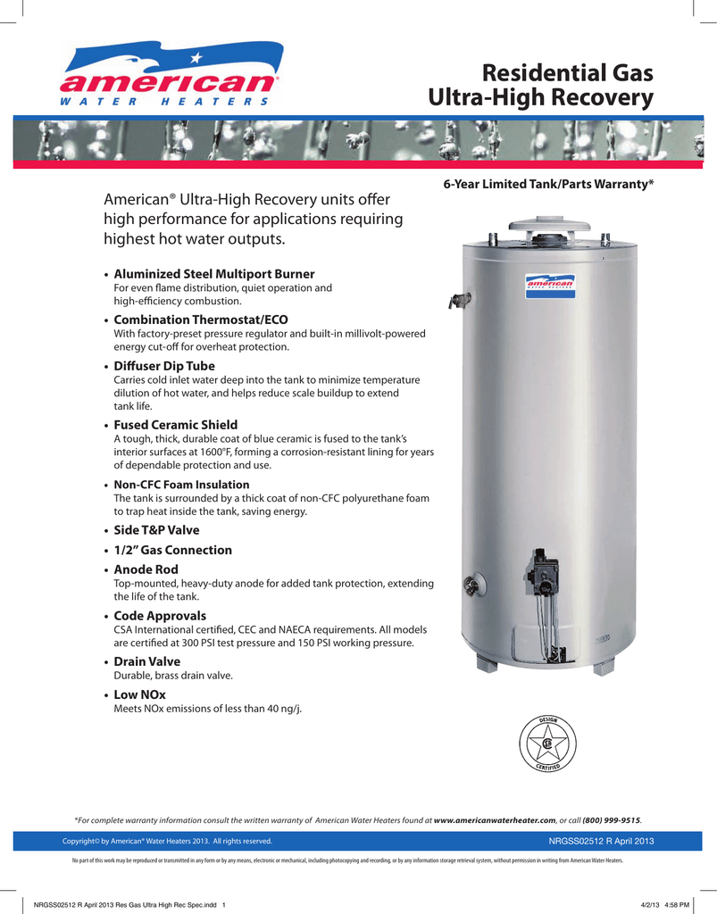 American Hot Water Heater Parts