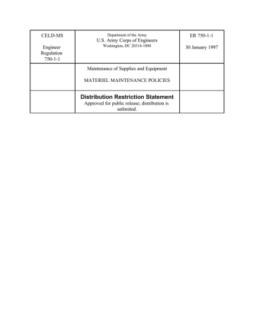 Download Version 0 1 Of Er 750 1 1 Materiel Maintenance Policies Pdf Manualzz