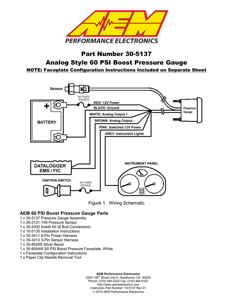 AEM 30-5137M, 30-5137 Instructions | Manualzz | Aem Boost Gauge Wiring Diagram | | Manualzz