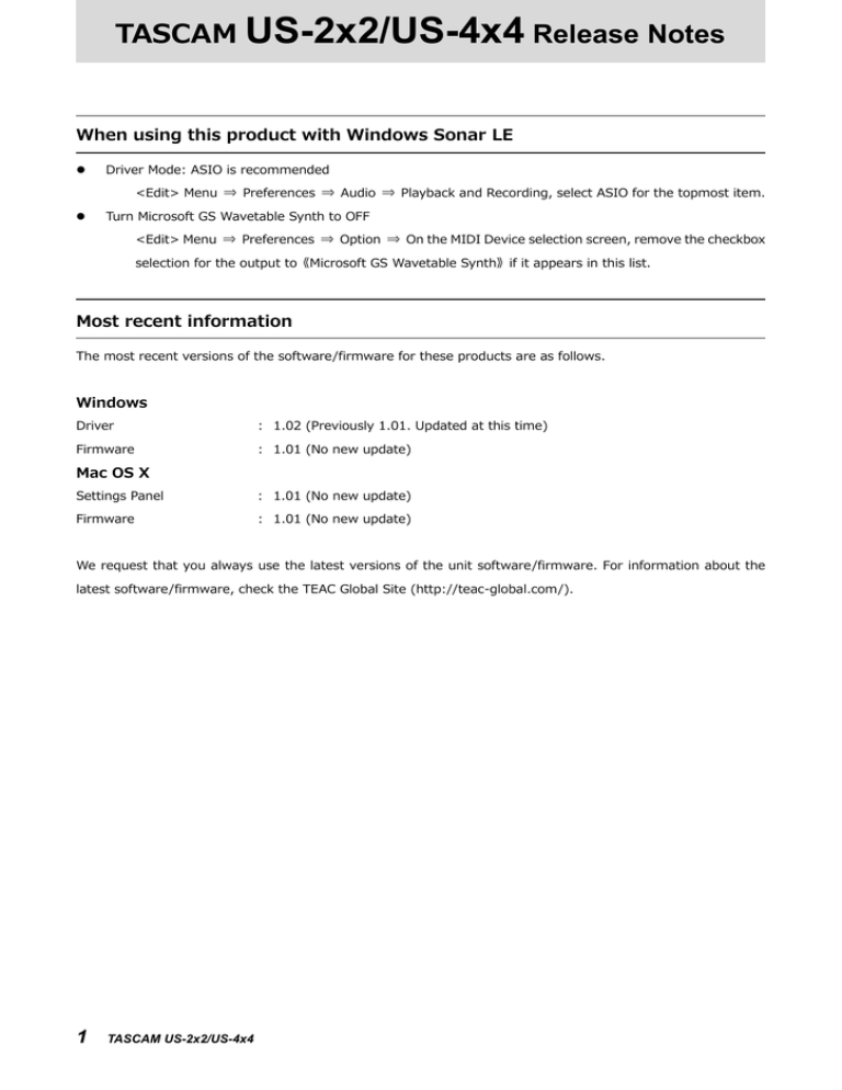 15 03 02 00 00 00 Release Notes Driver V1 02 For Windows 102 36 Kb Windows Driver 1 02 Relnotes E Pdf Manualzz
