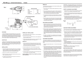 YS FZ140-SPORT Operator's Manual | Manualzz