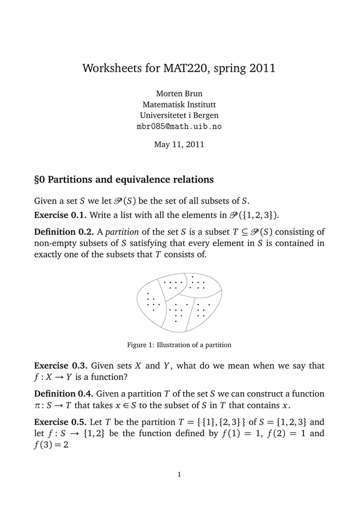 relation d'équivalence