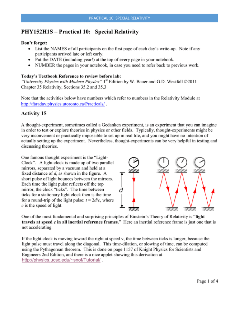 Special Relativity Manualzz