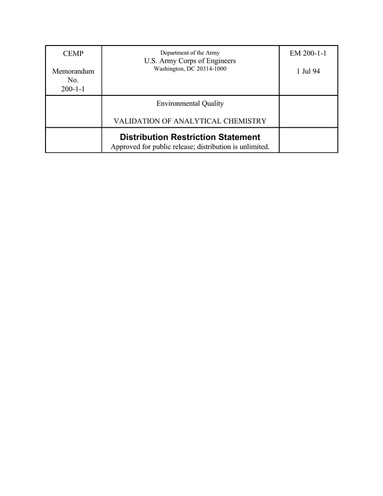 Usace Huntsville Organizational Chart