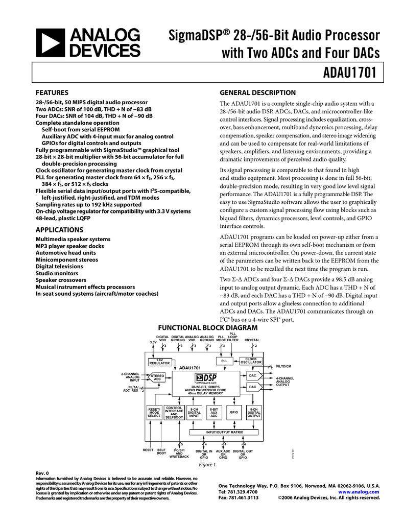 Adau1702. Adau1401. Adau1701 Datasheet. АДЦ 2.