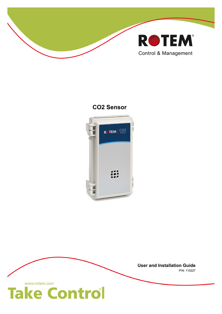 Rotem CO2 Sensor for Platinum Plus Installation User Guide | Manualzz