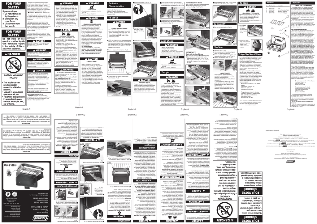 Coleman PerfectFlow 2-Burner Propane Stove Instruction Manual | Manualzz