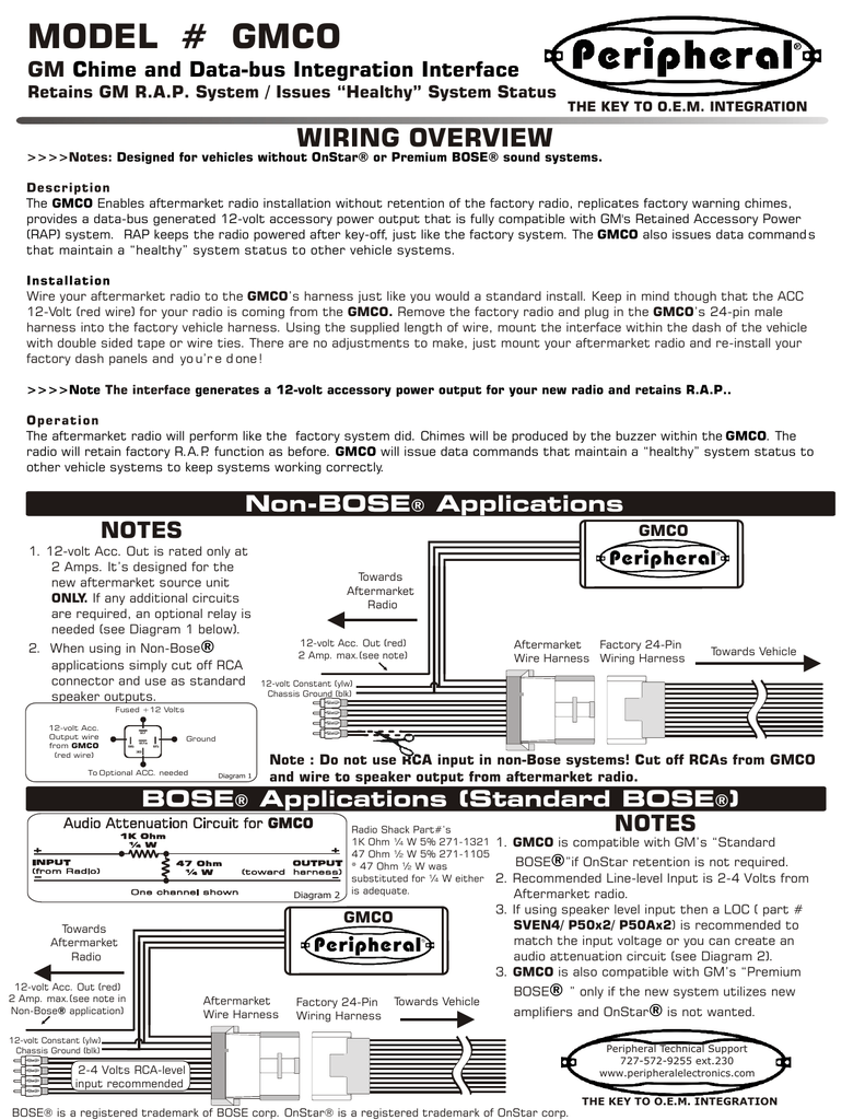 53255 Radio Wiring Diagram Gm Chime Interface Wiring Resources
