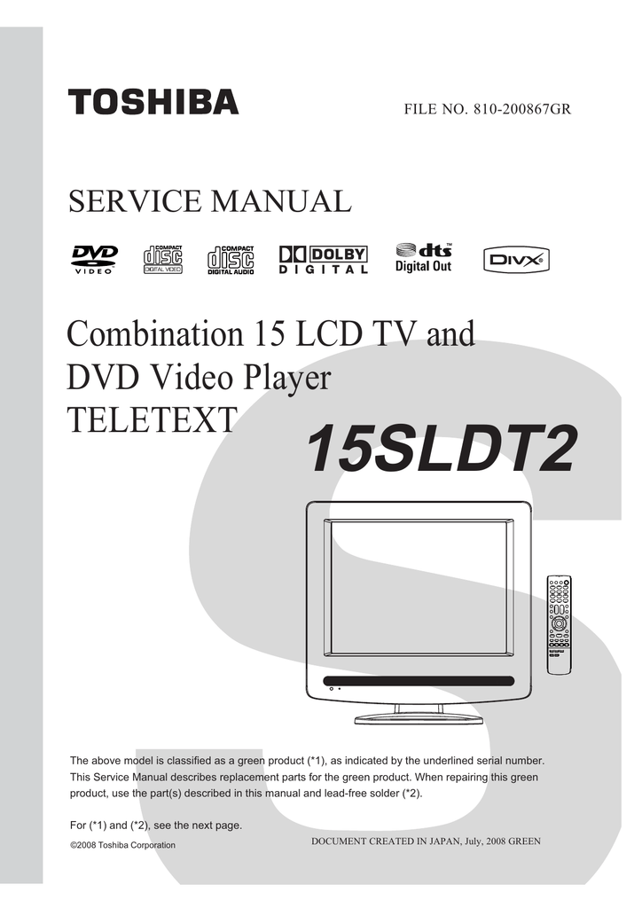 TOSHIBA 15SLDT2.pdf | Manualzz
