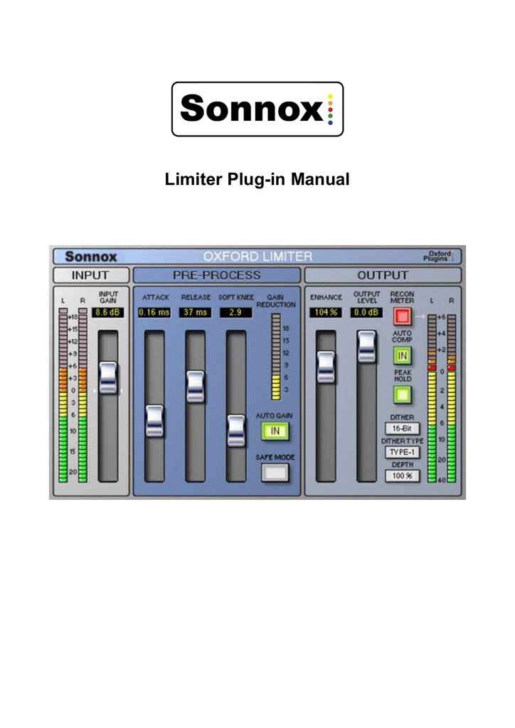 sonnox oxford limiter latest version
