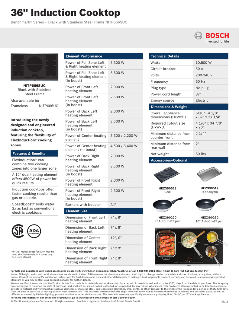 36 34 Induction Cooktop Manualzz Com