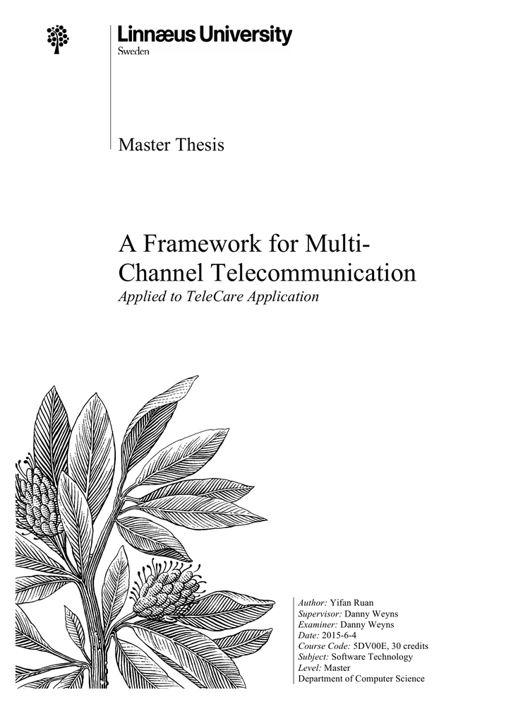 Master science telecommunication system thesis in