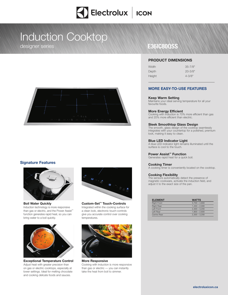 Induction Cooktop E36ic80qss Designer Series More Easy To Use