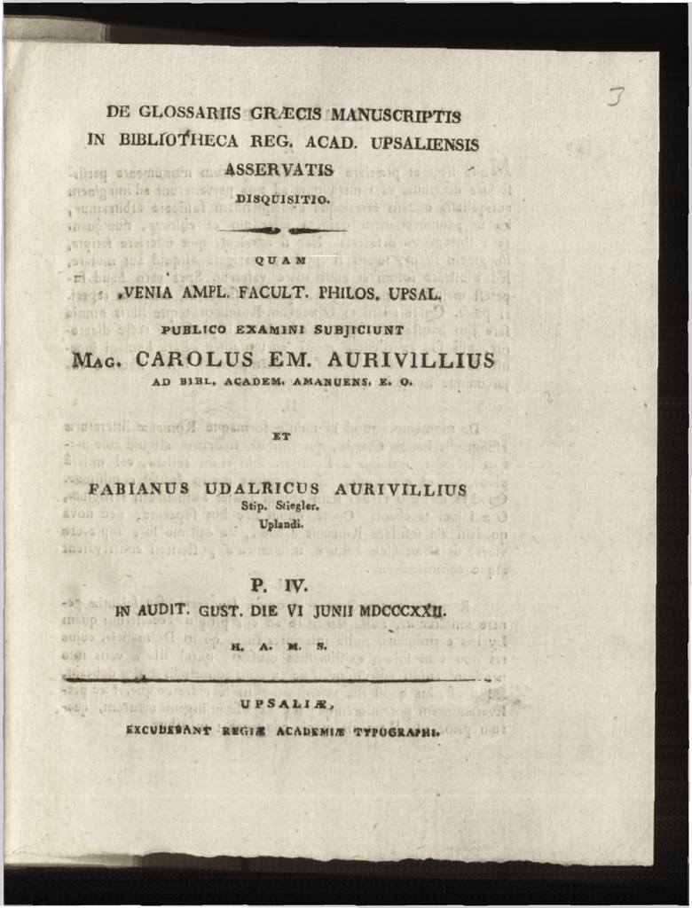 De Glossariis Graecis Manuscriptis Asservatis Manualzz