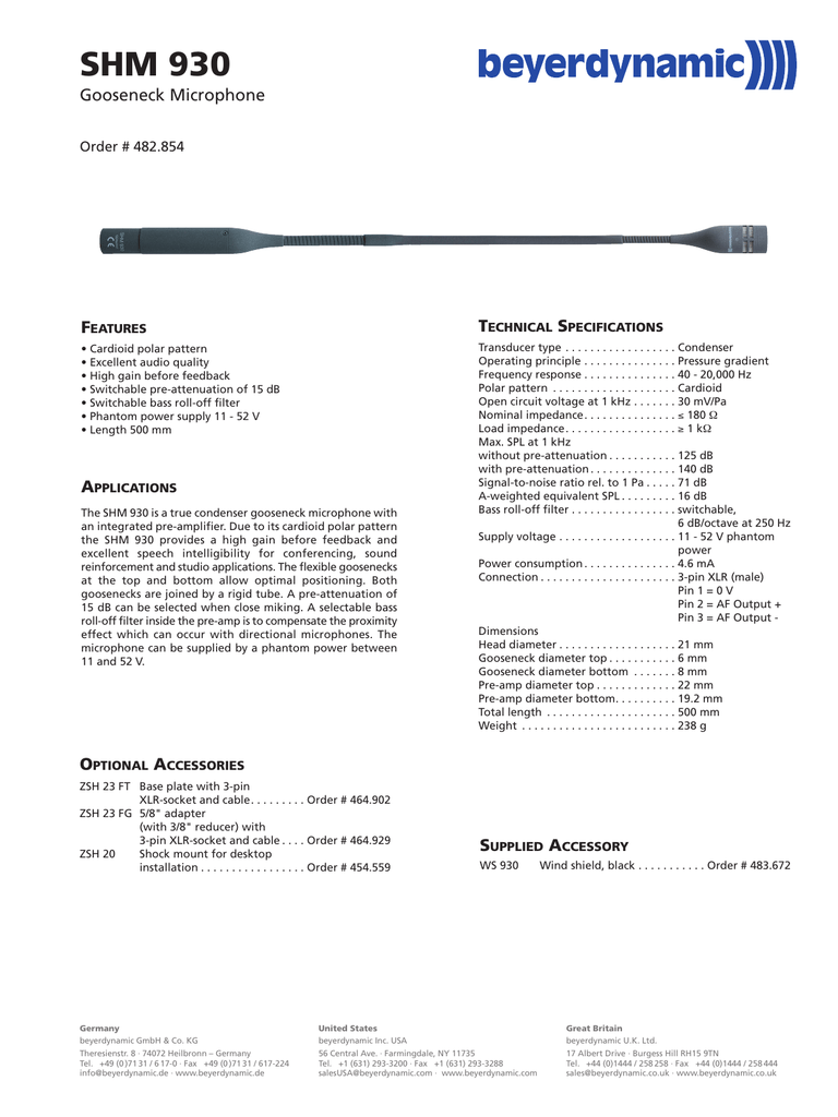 Shm 930 T S F Manualzz
