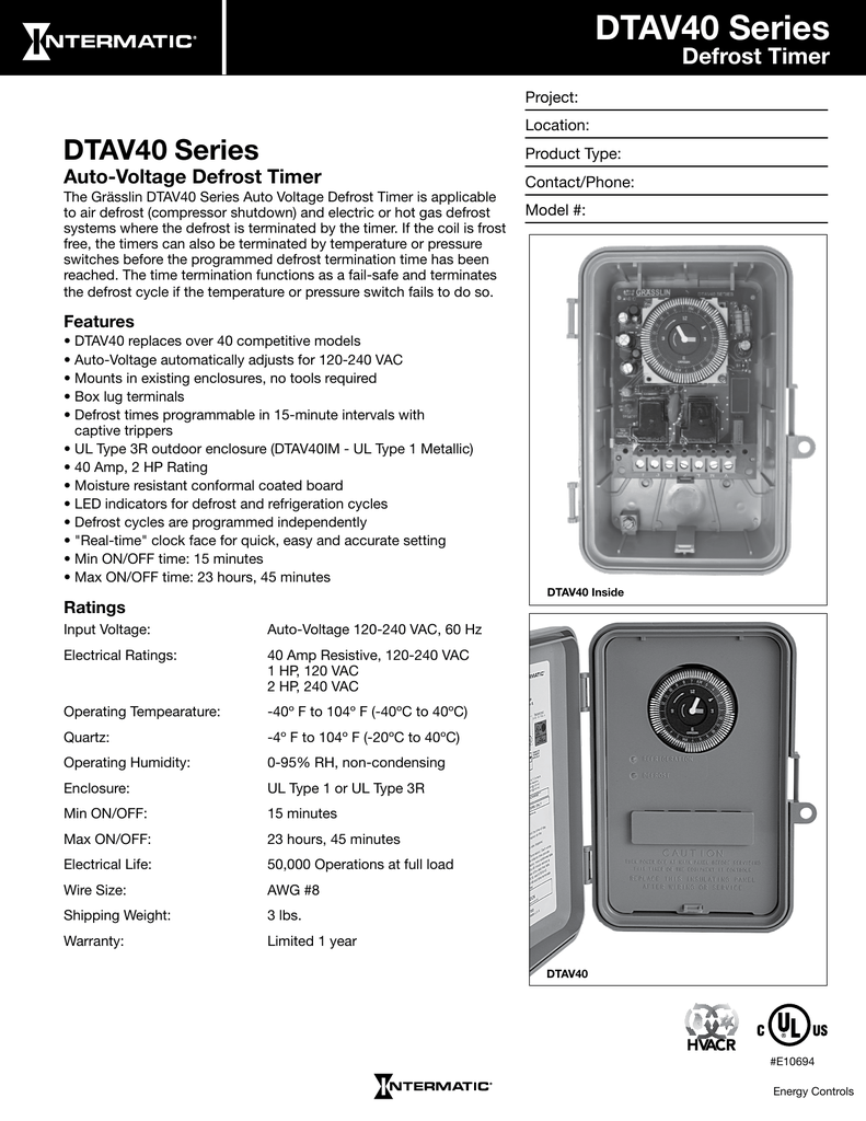 Grasslin Defrost Timer Wiring Diagram Wiring Diagram