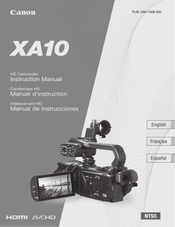 Canon XA10 User manual | Manualzz