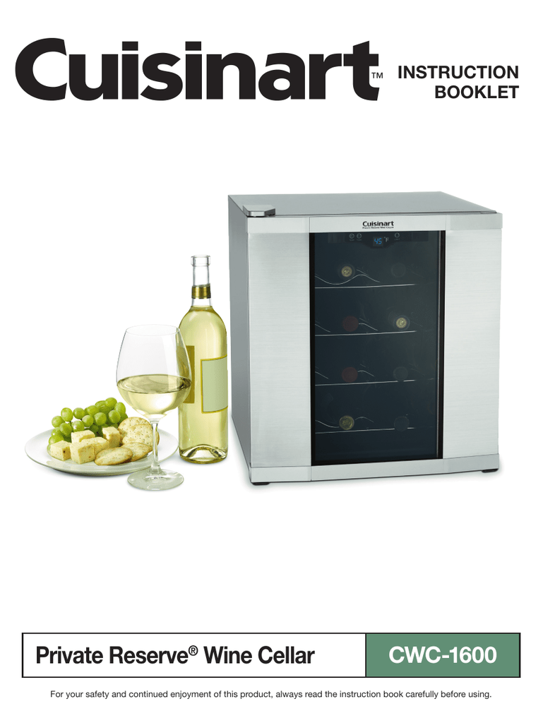 Cuisinart CWC1600 Small Appliance Owner's Manual Manualzz