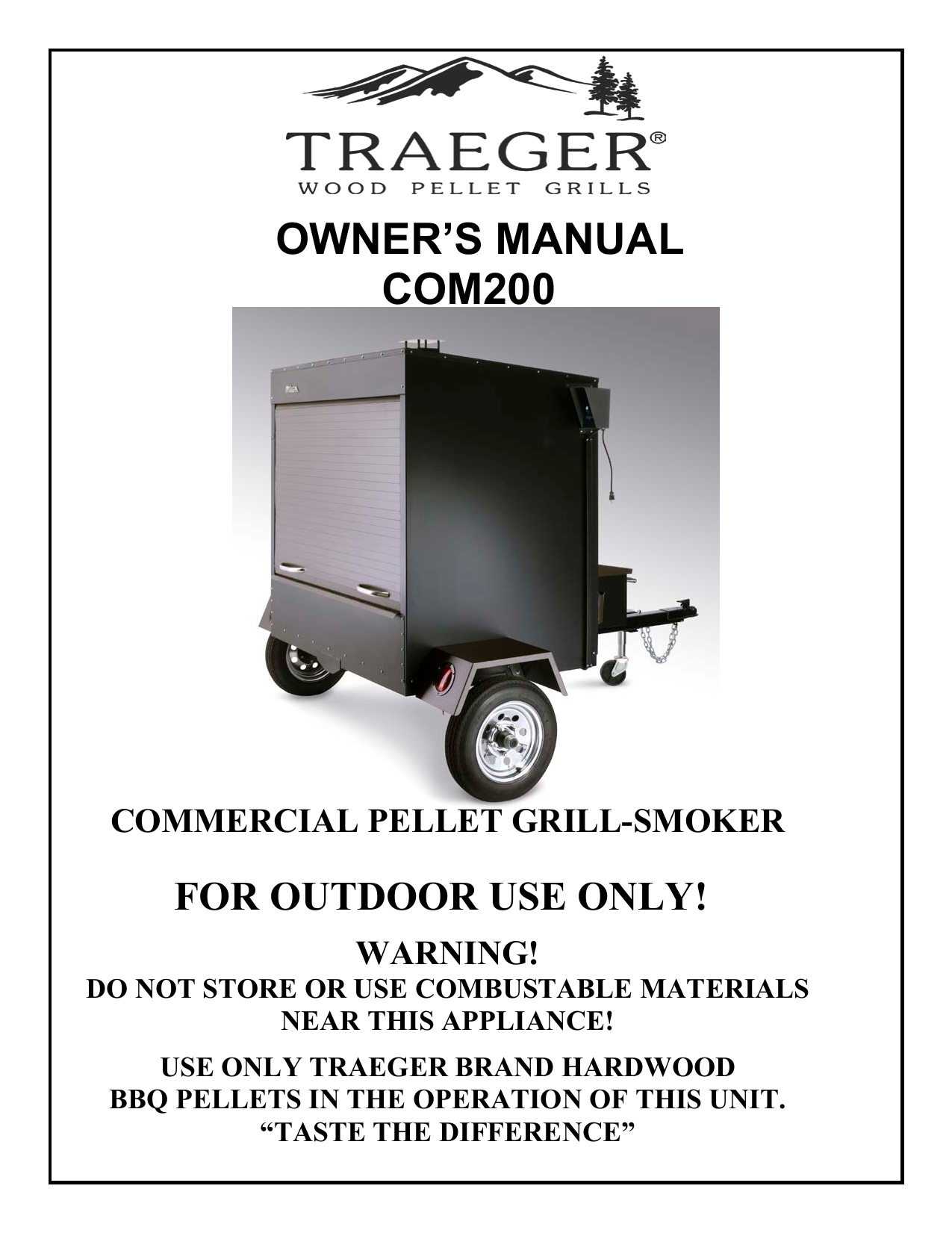 Traeger commercial outlet