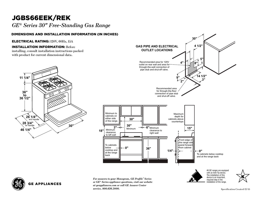 Owners Manual For A Ge Gas Range