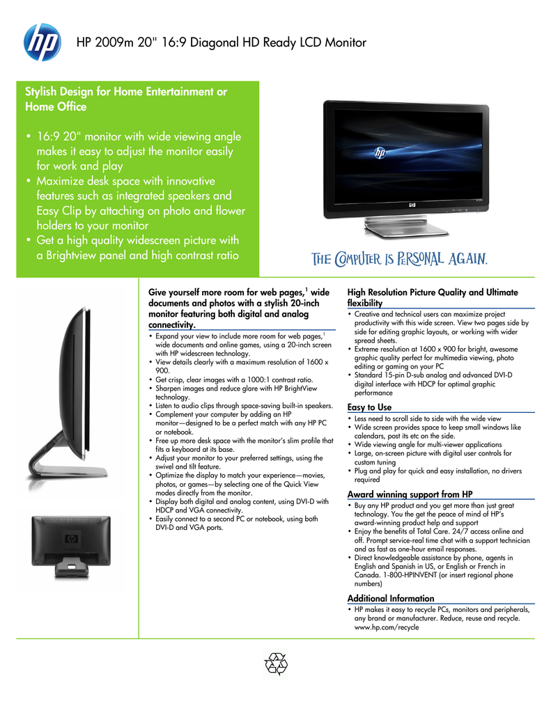 HP 2009m 20\