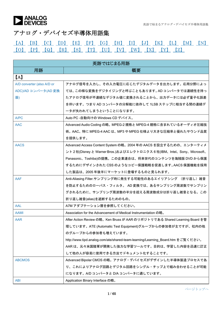 アルファベットから始まる用語 Manualzz