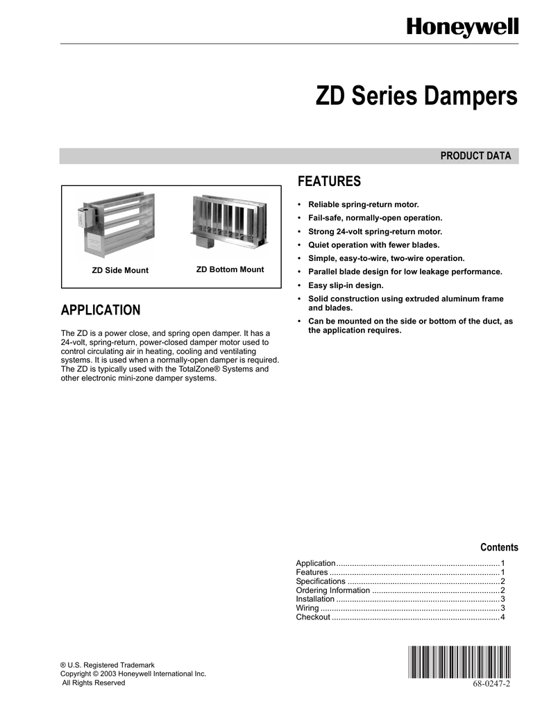 24 Vac Power open/Spring close HVAC Aluminum Motorized Damper 10"x6.25" O.D. 